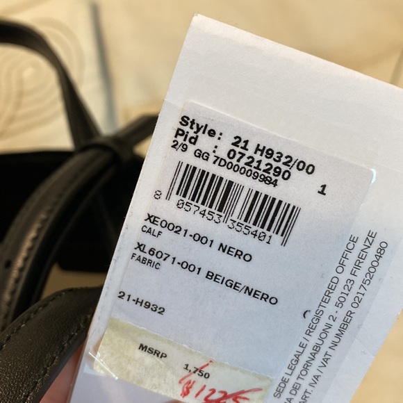 Salvatore Ferragamo Gancini Jacquard Monogram Logo Maxi Canvas Bucket Tote Bag - Picture 16 of 16